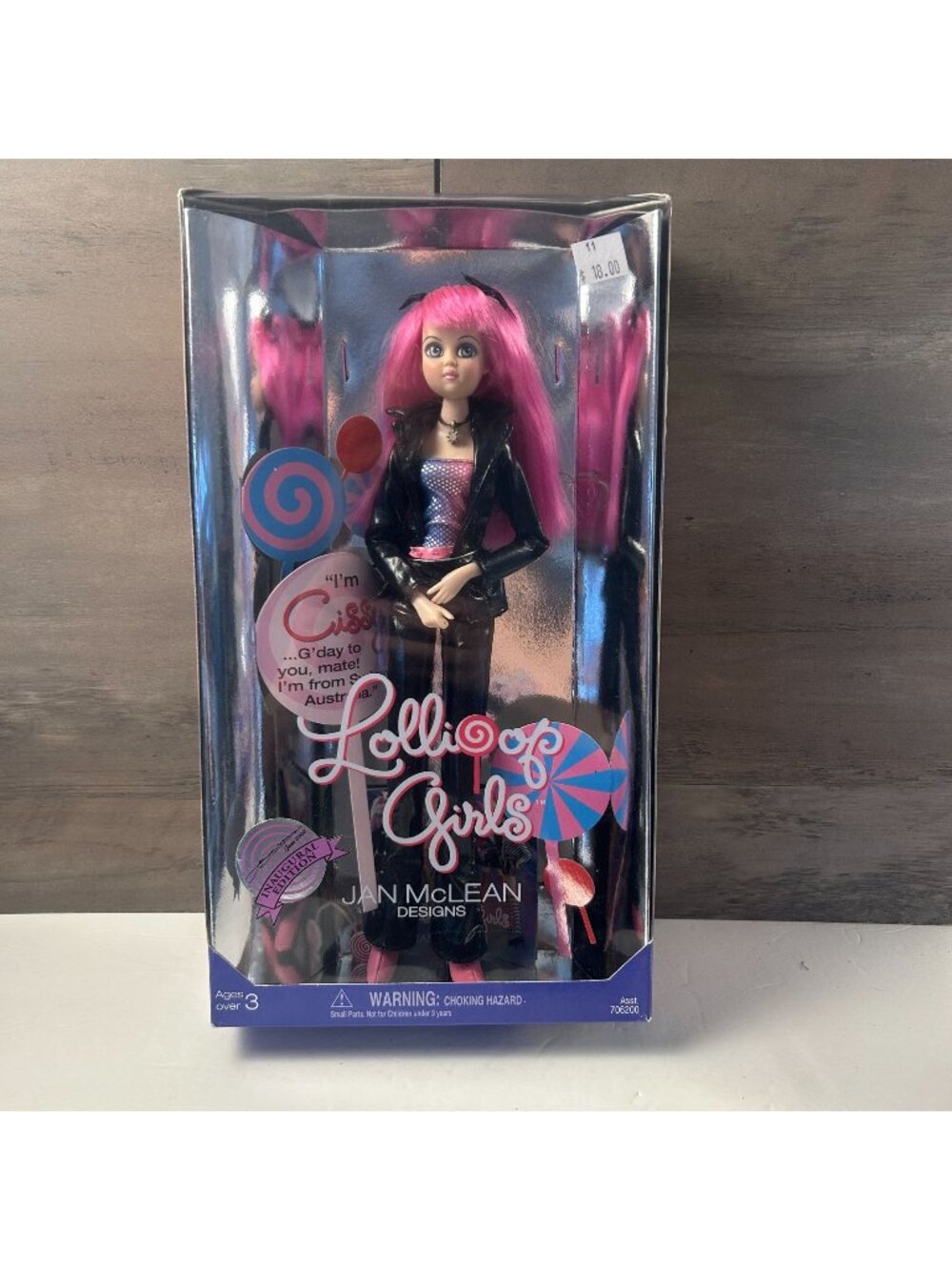 Lollipop Girls Jan Mclean Designs Cissy Doll Pink Hair Inaugural Edition Rare